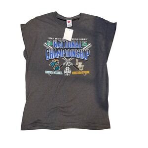 Mens NCAA College World Series 2025 Natl Championship Coastal Carolina LSU Tee L